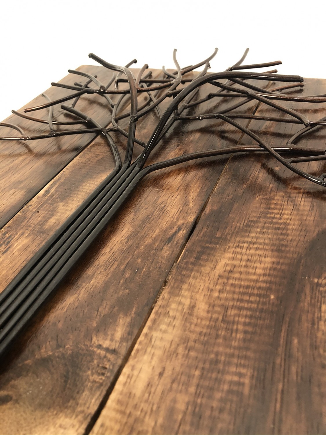 Houten wanddecoratie boom op hout (metaal/hout) 30x40cm – Zus & Oostburg | Unieke cadeau's vindt u hier!